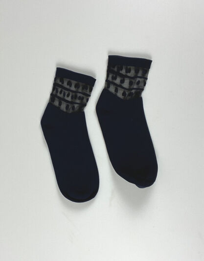 Calzini corti Fancy Dots, blu navy, , LOVABLE