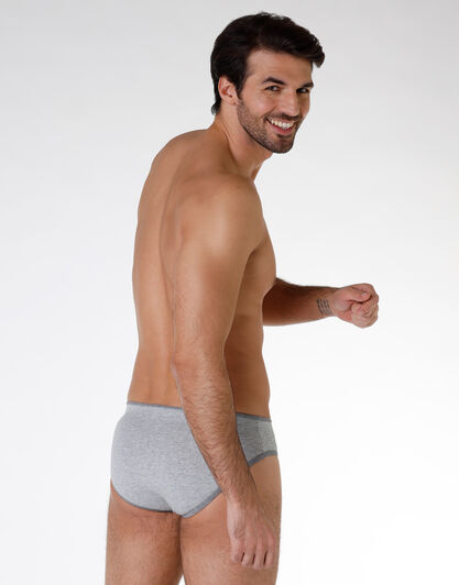 Slip Bipack uomo in cotone modal, grigio melange, , LOVABLE