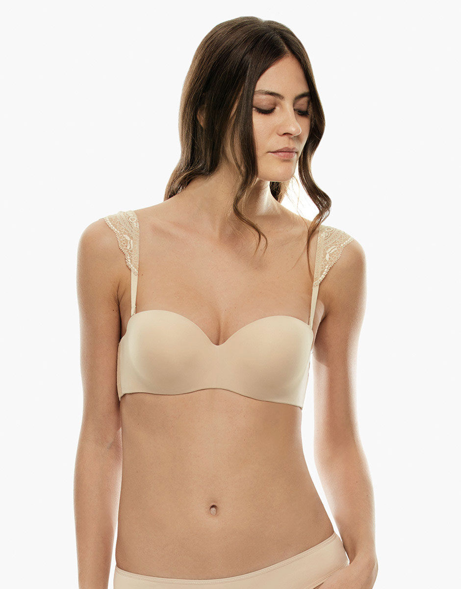 reggiseno color carne senza spalline