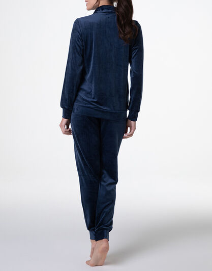 Homewear Aperto in Ciniglia, blu notte, , LOVABLE