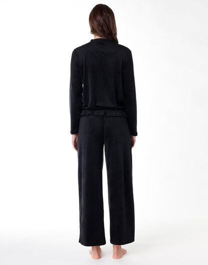 Homewear donna in ciniglia, nero, , LOVABLE