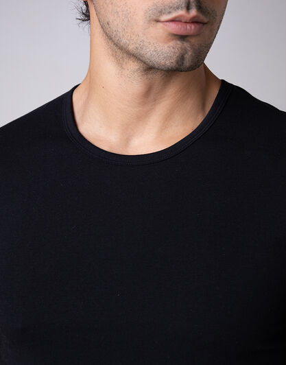 T-shirt girocollo Cool Sensation in Stretch Cotton, nero,  T-shirt girocollo Cool Sensation in Stretch Cotton, nero, , LOVABLE