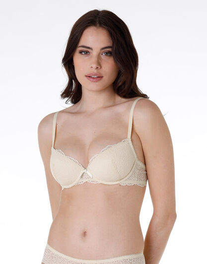 Reggiseno imbottito Lovely lace in pizzo, vaniglia, , LOVABLE
