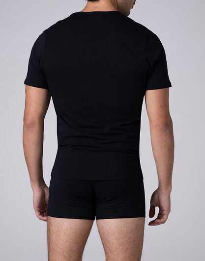 T-shirt girocollo Cool Sensation in Stretch Cotton, nero,  T-shirt girocollo Cool Sensation in Stretch Cotton, nero, , LOVABLE