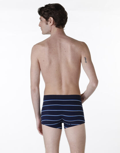 Boxer Casual Stretch Cotton, blu rigato, , LOVABLE