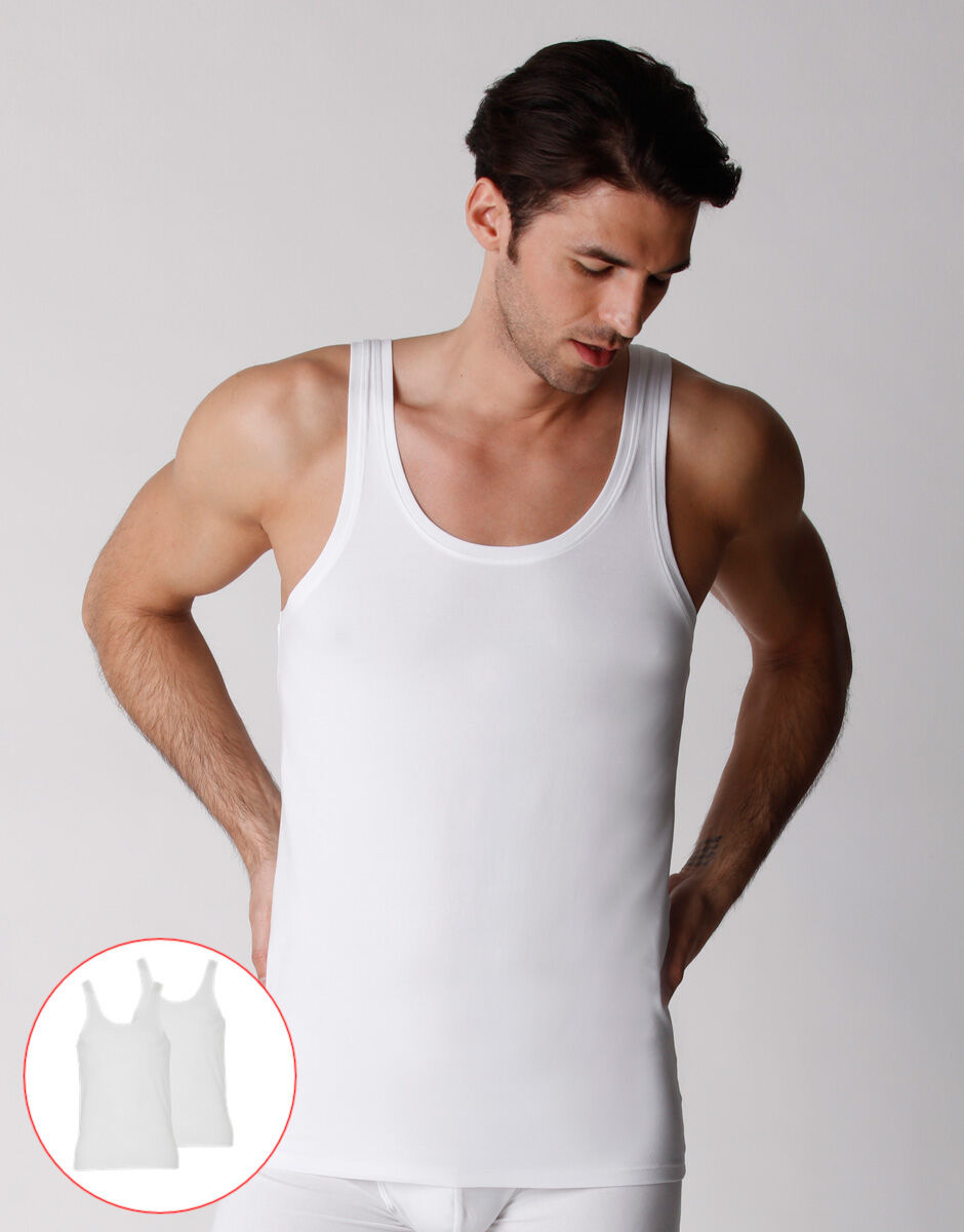 Canottiere uomo cotone on sale