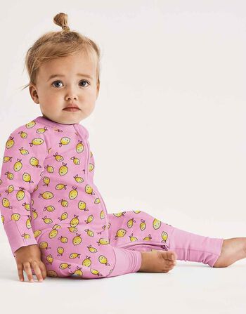 Lovable Baby Cotone Bio Tutina Neonato Bimba 0-24