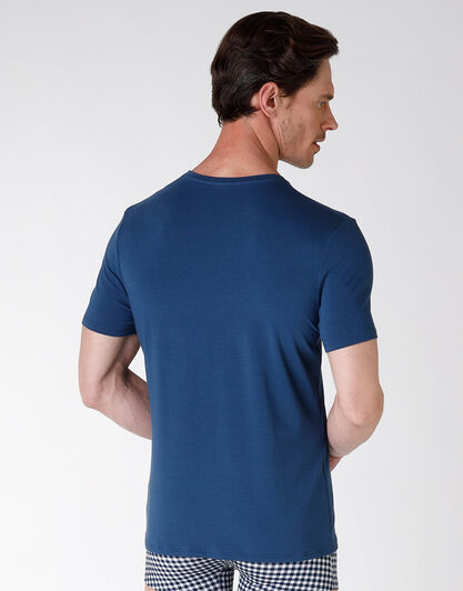 T-shirt girocollo Classic Cotton Modal in cotone e modal, blu, , LOVABLE