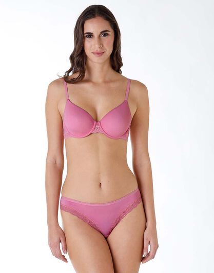 Slip in pizzo e microfibra Smooth Fancy, rosa, , LOVABLE