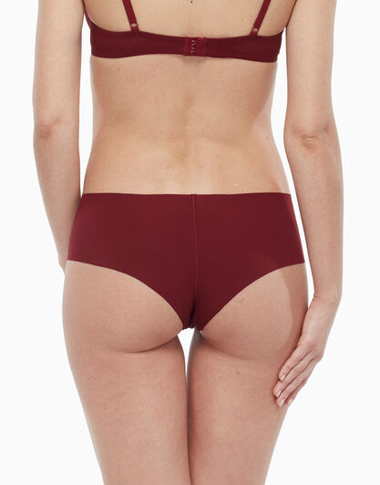 Culotte bordeaux, in microfibra con vita e sgambatura invisibili tagliate al vivo, , LOVABLE