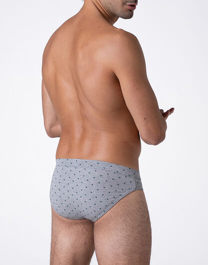 Slip Classic Cotton Modal, grigio stampa alberi, , LOVABLE