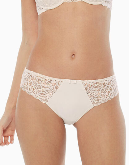 Slip midi Sublim in morbido pizzo green, avorio, , LOVABLE