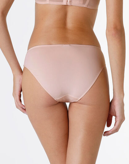 Slip Trendy Lurex in microfibra e pizzo, neutro, , LOVABLE
