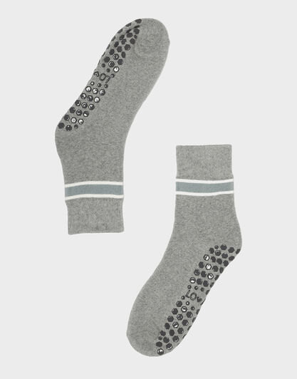 Calzini antiscivolo donna, grigio melange, , LOVABLE