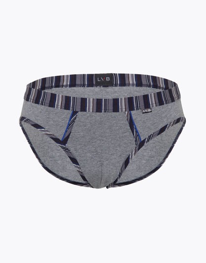Slip in cotone elasticizzato, grigio melange, , LOVABLE
