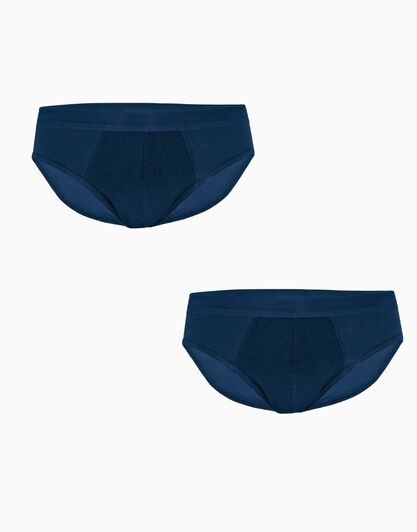 Slip mini BiPack Cotton Stretch in cotone elasticizzato, blu, , LOVABLE