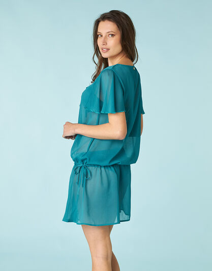 Abitino in chiffon, smeraldo, , LOVABLE