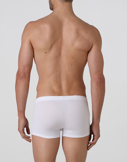 Short boxer Cotton Stretch bianco in cotone elasticizzato, , LOVABLE