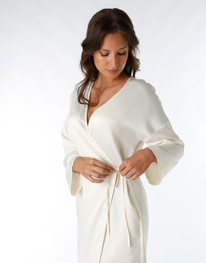 Kimono Bridal in satin, avorio, , LOVABLE
