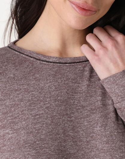 Pigiama Lungo in Interlock, visone, , LOVABLE