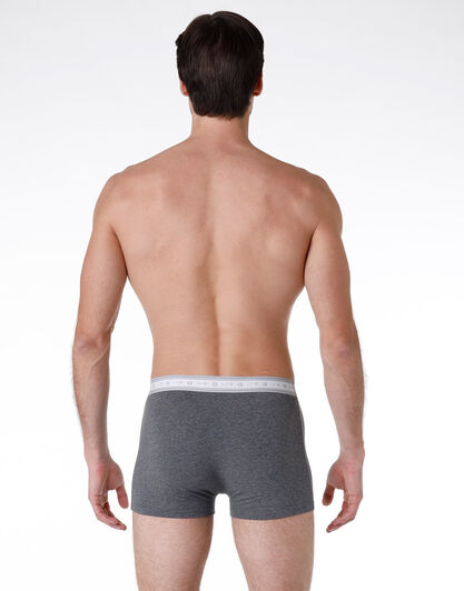 Boxer bipack uomo in cotone biologico, grigio mélange, , LOVABLE