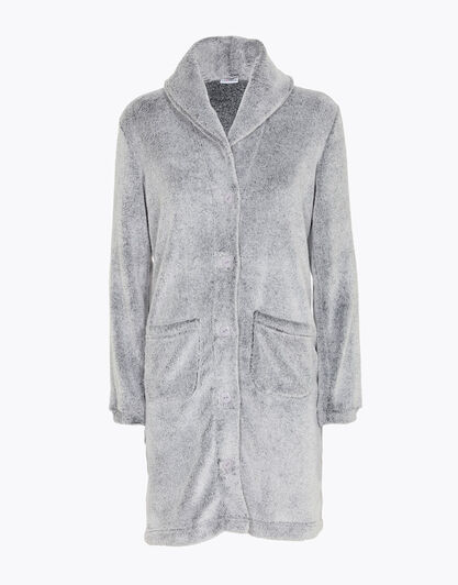 Vestaglia grigio melange, in pelliccetta , , LOVABLE