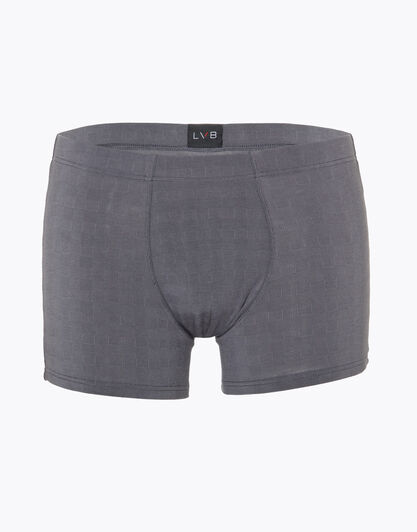 Boxer in micromodal, grigio scuro check, , LOVABLE