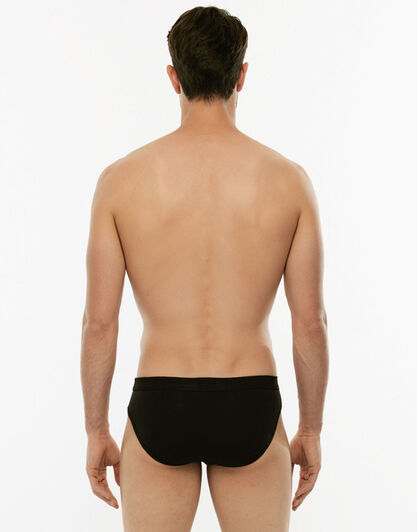 Slip mini BiPack Cotton Stretch in cotone elasticizzato, nero, , LOVABLE