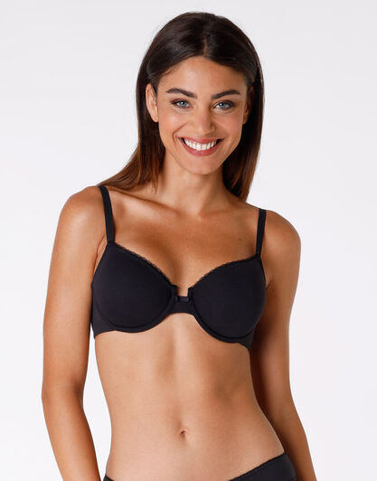 Reggiseno con ferretto, My Bio Comfort, in cotone biologico certificato, nero, , LOVABLE