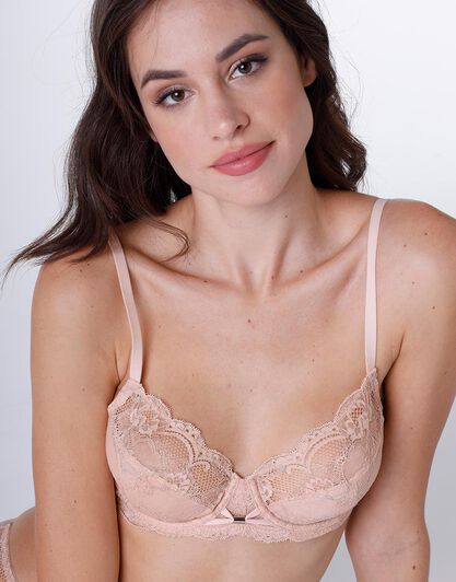 Reggiseno con ferretto Trendy Lurex in pizzo e tulle, neutro, , LOVABLE