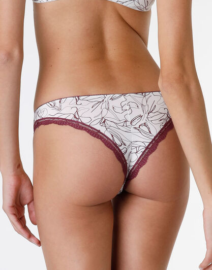 Brasiliano Lovable Panties in cotone elasticizzato, avorio con stampa, , LOVABLE