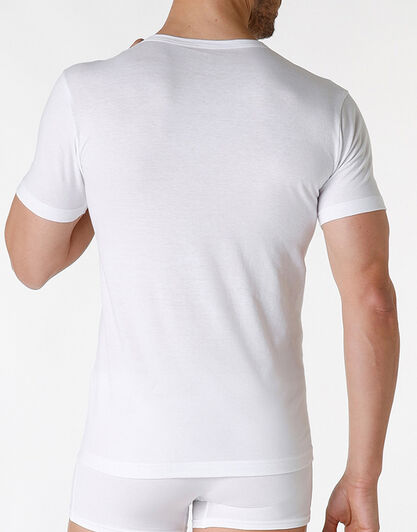 T-shirt scollo a V Classic Cotton 100% cotone, bianco, , LOVABLE