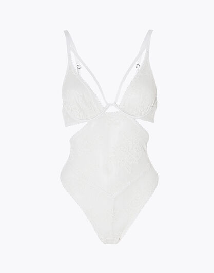 La Senza - Body Lace Lingerie in pizzo, bianco, , LOVABLE