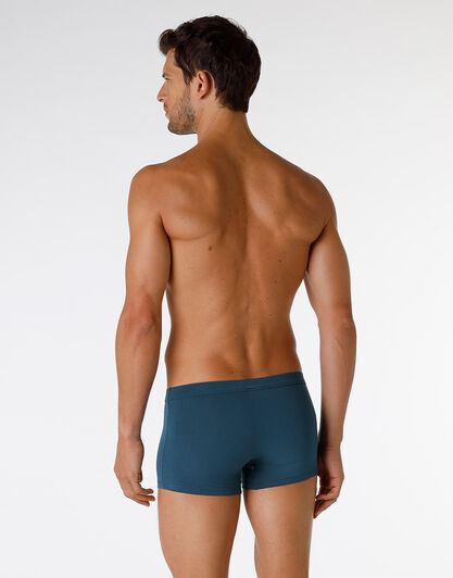 Boxer Enriched Plain Cotton Modal in cotone e modal, ottanio, , LOVABLE