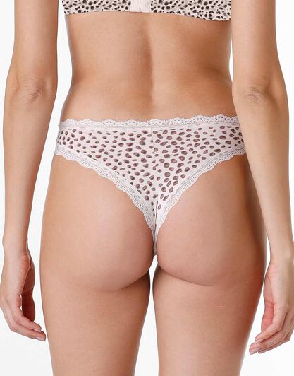 Brasiliano Lovable Panties in cotone elasticizzato, stampa animalier, , LOVABLE