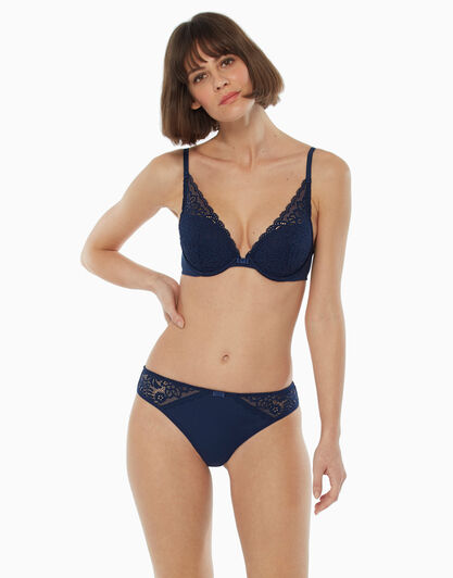 Brasiliano Sublim in morbido pizzo green, blu, , LOVABLE