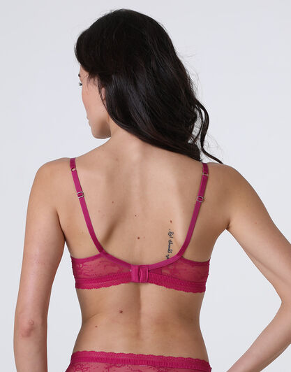 Reggiseno con ferretto Romance Lace in pizzo, fucsia, , LOVABLE