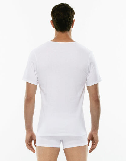 T-shirt girocollo 100% Pure Cotton bianco in cotone-LOVABLE