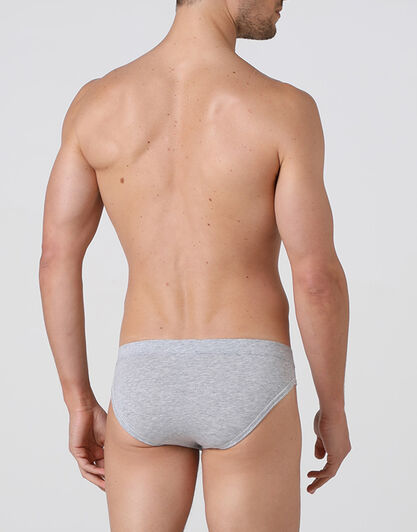 Slip mini Supima Premium Cotton, grigio melange,  Slip mini Supima Premium Cotton, grigio melange, , LOVABLE