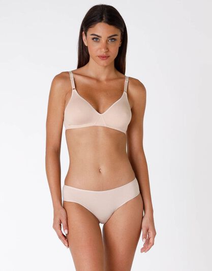 Reggiseno senza ferretto Cotton Line in cotone, nude, , LOVABLE