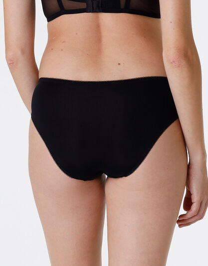 Slip Beauty Lace in pizzo e microfibra, nero, , LOVABLE