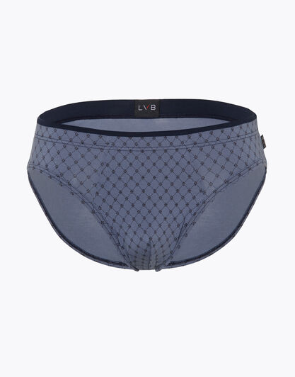 Slip in cotone modal, azzurro polvere stampato, , LOVABLE