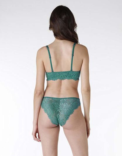 La Senza - Brasiliano Eden lace in pizzo, verde turchese, , LOVABLE