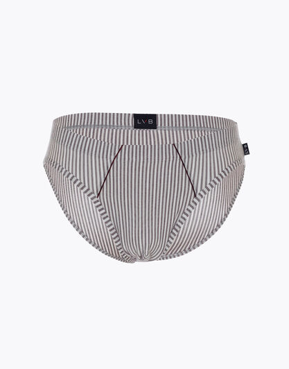 Slip uomo in modal, riga bordeaux, , LOVABLE