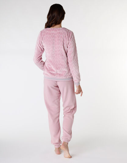 Homewear in pelliccetta e pile, rosa polvere, , LOVABLE