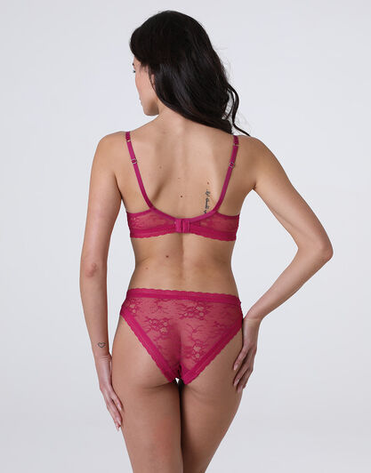 Slip Romance Lace in pizzo, fucsia, , LOVABLE