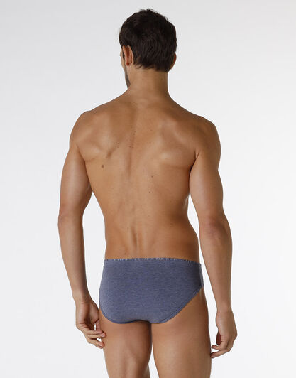 Slip Rephined Cotton Modal, blu melange, , LOVABLE