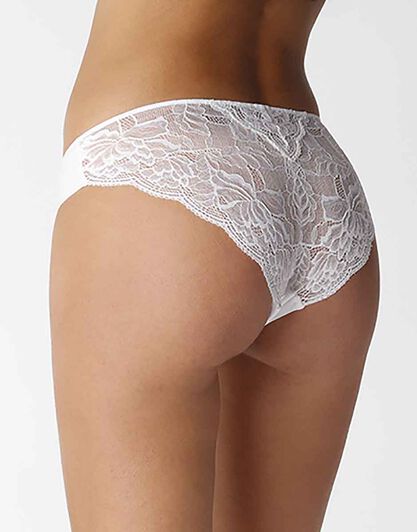 Slip in microfibra e pizzo, avorio, , LOVABLE