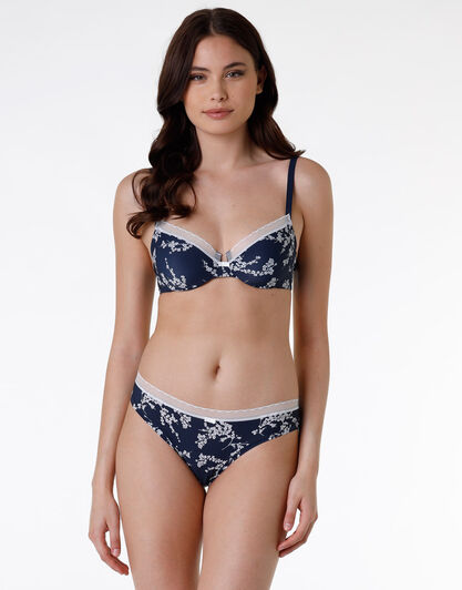 Slip My Daily Comfort in microfibra, blu con stampa, , LOVABLE