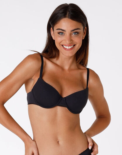 Reggiseno imbottito, My Bio Comfort, in cotone biologico certificato, nero, , LOVABLE